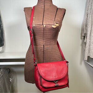 Vince Camuto Rio Red Leather MAKA Crossbody Bag VC-MAKA-CB Purse